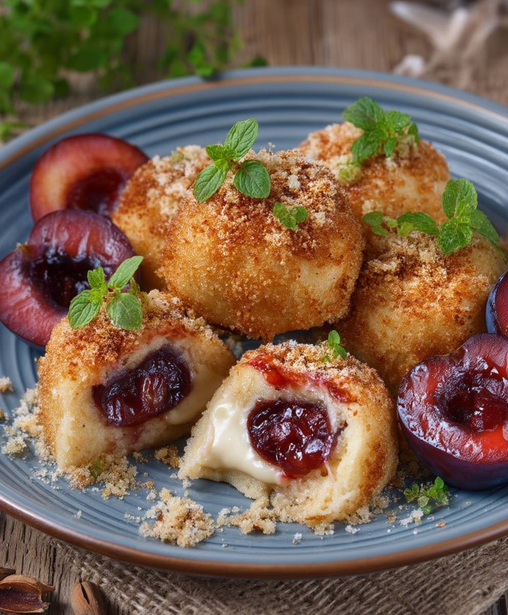 Zwetschgenknödel süß fruchtig